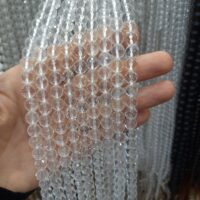ریسه سنگ کریستال کوارتز  تراش دار