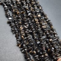 ریسه سنگ شکسته ابسیدین طلایی 40سانتی